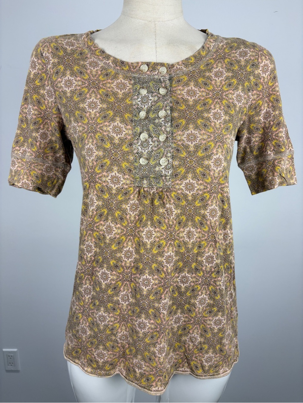 Marc by Marc Jacobs Paisley Blouse M Cottagecore Boho Vintage Archival